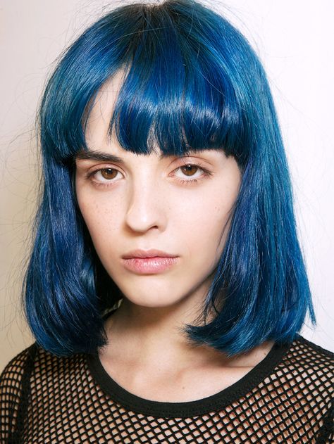 Brunettes: This $9 Product Lets You Dye Your Hair Rainbow Without Any Bleach via @ByrdieBeauty Hair Color Without Bleach, Brown Hair Without Bleach, Midnight Hair, Bleach Hair Color, Hair Color For Morena, Splat Hair Color, Midnight Blue Hair, Dark Hair Dye, Cheveux Oranges