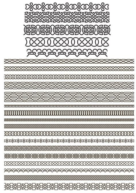 Celtic Borders Free Vector cdr Download - 3axis.co Celtic Patterns Border, Celtic Borders, Ornament Doodle, Celtic Border, Text Borders, Celtic Ornaments, Borders Free, Sailor Knots, Celtic Heart