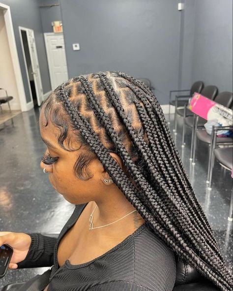 The It Girls, Box Braids Hairstyles For Black Women, Braids Hairstyles Pictures, Cute Box Braids Hairstyles, Protective Hairstyles Braids, Pretty Braided Hairstyles, It Girls, Girls Hairstyles Braids, Dope Hairstyles