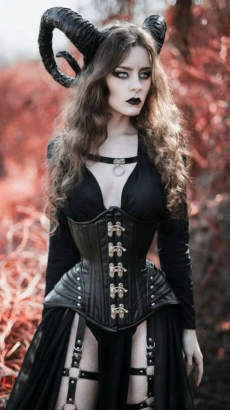 Lovely Horns... :) - Imgur Corsets, Black And White, Halloween, White, Black