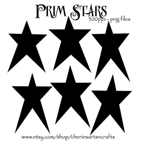 primitive stars Primitive Stars, Star Silhouette, Star Light Star Bright, Star Clipart, Star Quilt Patterns, Stars At Night, Primitive Crafts, Country Art, Wood Patterns