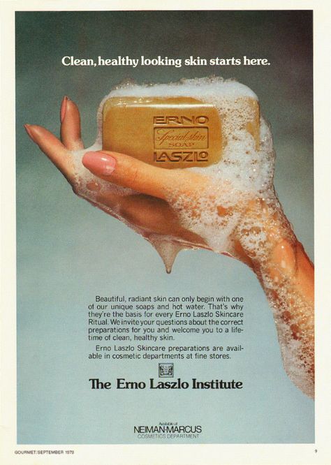 Soap Advertisement, Soap Photography, Erno Laszlo, Iconic Beauty, Beauty Advertising, Unique Soap, Creative Advertising Design, Skincare Packaging, Beauty Ad