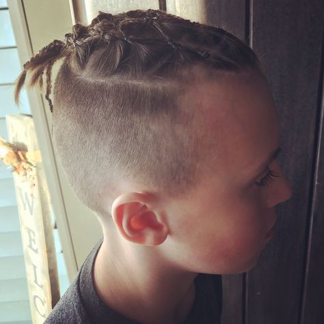 Viking braids with an undercut.  Kids hair styles 2018. Child Hairstyles, Viking Hairstyle, Terrible Haircuts, Viking Haircut, Viking Hairstyles, Timeless Hairstyles, Viking Braids, Viking Hair, Viking Style