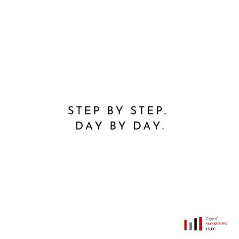 Step by step; day by day. #beintentional #beinspired #makeithappen Step By Step Day By Day, Step By Step Day By Day Wallpaper, Board Collage, Vision Board Collage, Quote Banner, Pretty Brown Eyes, Wallpaper Macbook, Day By Day, Source Of Inspiration