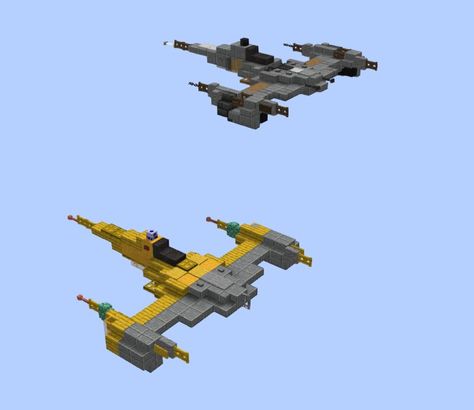 Star Wars Builds In Minecraft, Minecraft Star Wars House, Minecraft Spaceship Build, Star Wars Minecraft Builds, Minecraft Star Wars Builds, Minecraft Ship Ideas, Star Wars Buildings, Minecraft Platform, Minecraft Spaceship