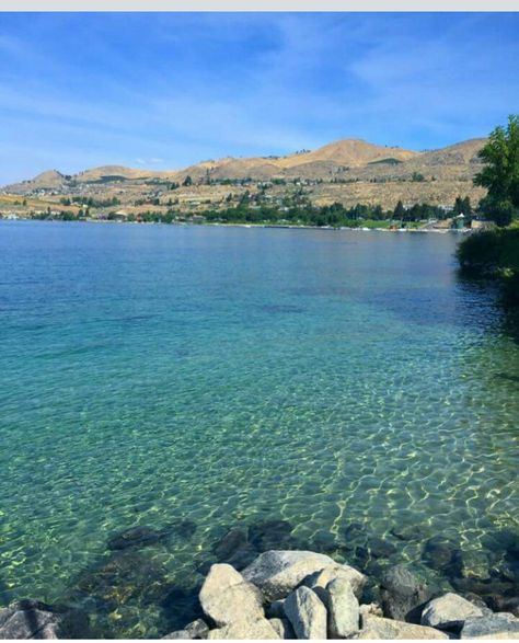 Lake Chelan, Washington.  Just beautiful! Lake Chelan Washington, Western Future, Pnw Vibes, Chelan Washington, Lake Chelan, Summer Vacation Spots, Washington Travel, Lake George Ny, Eastern Washington