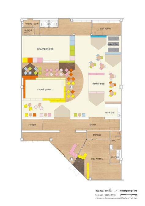 Floor Plan Preschool Floor Plan, Kindergarten Floor Plan, Playground Floor Plan, San Sequoia, Cafe Floor Plan, Indoor Playground Design, Play Cafe, Kindergarten Interior, Preschool Designs