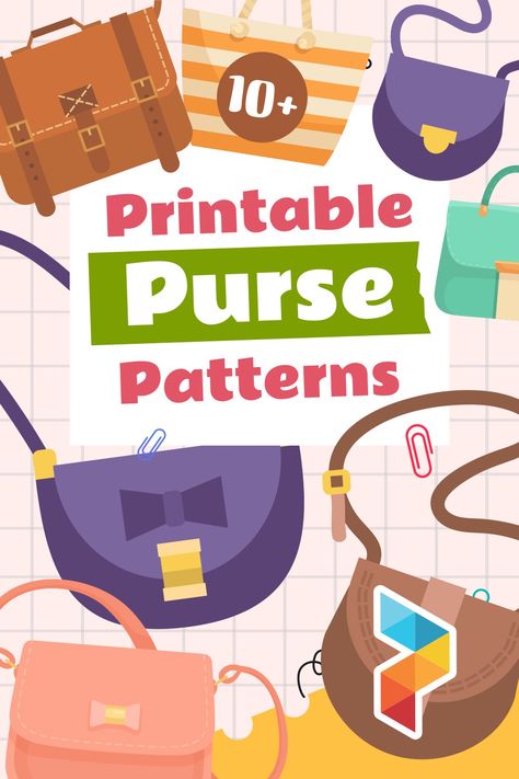 Purse Patterns Free Pdf Purse Sewing Patterns, Patterns For Purses Free, Sewing Patterns Purse, Make A Purse Free Pattern, Free Pocket Pattern, Hip Purse Pattern Free Sewing, Sewing Patterns For Purses, Sewing Templates Free Printable, Paper Purse Template Free