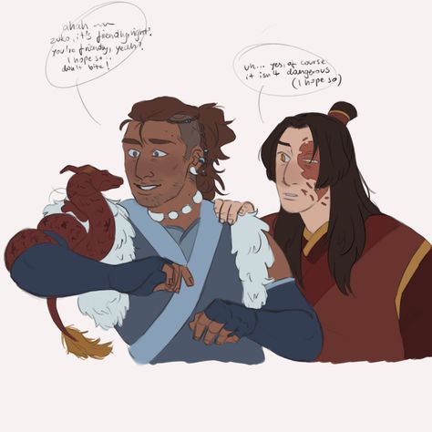 Sokka And Zuko, Zuko X Sokka, Zuko And Sokka, Katara Aang, Interracial Art, Avatar Zuko, Avatar The Last Airbender Funny, Avatar Funny, The Last Avatar