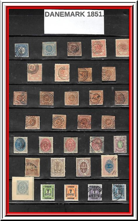 LES TIMBRES RARES DU DANEMARK 1851 - UN TIMBRE - UNE HISTOIRE. Vintage Stamps Postage, Stamps Postage, Vintage Stamps, Stamp