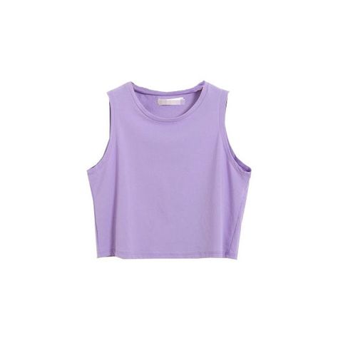 Candy Color Cotton Tank ($6.33) ❤ liked on Polyvore featuring tops, shirts, crop tops, tank tops, sleeveless tops, crop tank, no sleeve shirts, purple shirt and purple top Shirts Crop Tops, Oc Outfits, Purple Crop Top, Shirts Crop, Sleeveless Shirts, Purple Tank Top, Cotton Crop Top, Purple Tank, Purple Shirt