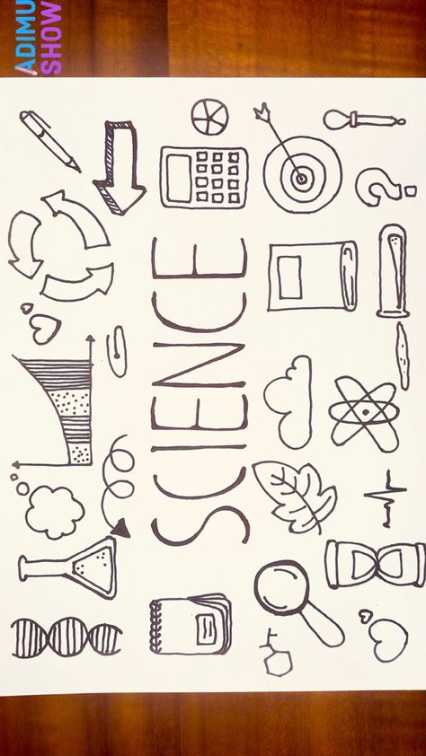 Science cover page design ideas Drawing Ideas For Science, Science Note Book Cover Ideas, Project Cover Page Science, Science Projects Cover Page Ideas, Coverpage Ideas Science, Science Assignment Decoration Ideas, Design For Portfolio In School Science, Science Folder Design Ideas, Moral Science Project Cover Page