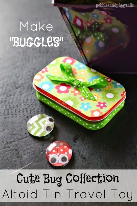 How to make Buggles and Altoid Tin Reuse | Making Life Blissful Tiny Containers, Bug Craft, Homemade Christmas Presents, Diy Christmas Gifts For Kids, Homemade Birthday Gifts, Tin Crafts, Diy Gifts To Make, Christmas Presents For Kids, Chinese Checkers