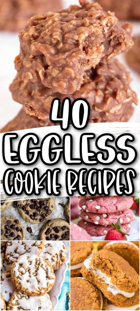 Cookie No Egg Recipe, Christmas Cookies Eggless, 1 Egg Cookies, Easy Egg Free Cookies, Cookies Made Without Eggs, No Egg Christmas Cookies, Egg Free Cutout Cookies, Eggless Snickerdoodle Cookies, Homemade Cookies Without Eggs