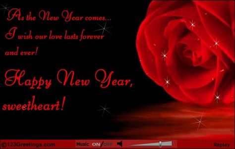 Happy new year,sweetheart! Happy New Year Sweetheart, New Year Eve Wishes, Happy New Year Love Quotes, New Year's Eve Wishes, Happy New Year Eve, New Year Love, New Years Eve Quotes, Silvester Make Up, New Year Wishes Messages