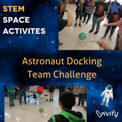 Ready to launch your students into some space STEM activities? Explore our top 10 space-themed STEM activities categorized into the 3 stages of STEM to fit any learning level. This team challenge is a great back to school icebreaker! Stem Space Activities, Space Stem Activities, Astronaut Activities, Astronomy Activity, Space Stem, School Icebreakers, Space Activities For Kids, Elementary Stem Activities, Steam Challenges