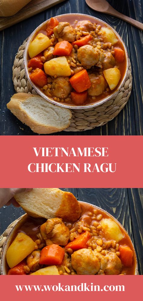 Bring your family together with this all time family favourite that marries Vietnamese and French cuisines together! Our Vietnamese Chicken Ragu recipe is one that you will keep coming back to!  #asianfood #vietnamesefood #comfortfood #chicken #ragu Vietnamese Ragu, Chicken Ragu, Free Guy, Vietnamese Chicken, Healthy Asian Recipes, Ragu Recipe, Asian Vegetables, Flavorful Vegetables, Asian Chicken