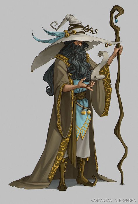 Wizard Design, Wizard Costume, Fantasy Wizard, Illustration Fantasy, Male Character, Dungeons And Dragons Characters, Dnd Art, Fantasy Male, Gandalf