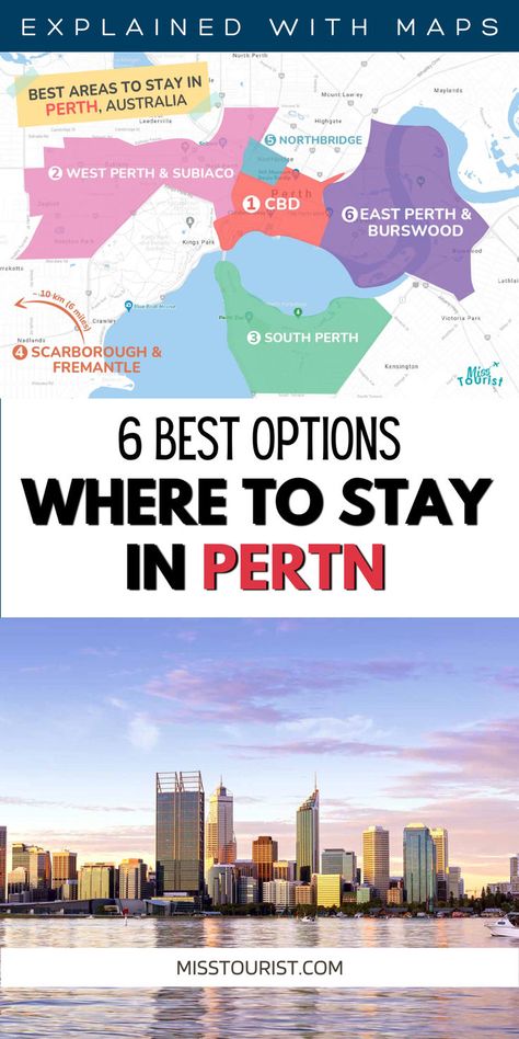 Where to stay in Perth City Things To Do In Perth, Scarborough Beach, Perth City, Kings Park, Victoria Park, Central Business District, Perth Australia, Perth Western Australia, Travel South