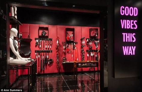 Ann Summers unveils a Fifty Shades-inspired Red Room | Daily Mail Online Fifty Shades Grey Aesthetic Red Room, Pleasure Room Aesthetic, Red Room Ideas 50 Shades Of Grey, Red Room 50 Shades Diy, Adult Toy Room, Red Room Aesthetic, Red Playroom, Red Room 50 Shades, Gray Playroom