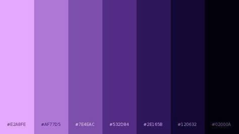 Dark And Light Color Palette, Black And Purple Color Palette, Purple Color Pallet, Purple Pallet, Purple Color Palette, Gfx Design, Purple Palette, Create Color Palette, Pantone Colour Palettes