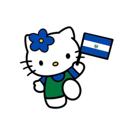 A Flag, Honduras, Salvador, Hello Kitty, Flag, Kitty, Green