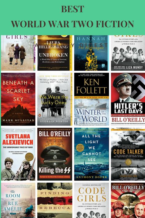 Best World War Two fiction and non-fiction books. Ww2 Books, Historical Nonfiction, Best Historical Fiction Books, Club Activities, Best Historical Fiction, Book Wishlist, Witchcraft Books, Ww2 History, Turning Pages