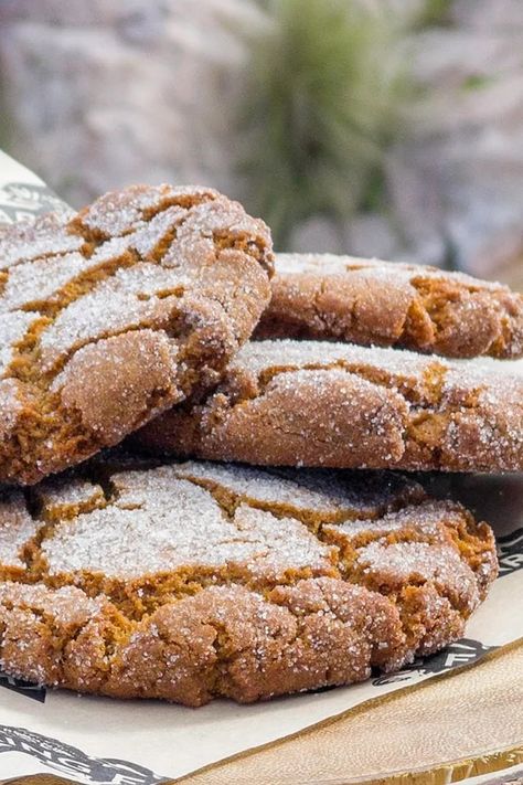 Disney's Recipe For Ginger Molasses Crackle Cookies Disney's Molasses Crackle Cookies, Molasses Crackle Cookie, Crackle Cookies, National Cookie Day, Ginger Molasses, Ginger Molasses Cookies, Popsugar Food, Molasses Cookies, Ginger Recipes