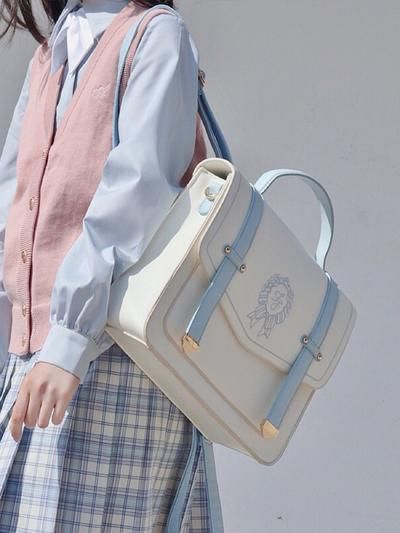 21fe5b8ba755eeaece7a450849876228desc45887297ri Pastel Academia, Kawaii Bags, Your Adorable, Aesthetic Bags, Pu Leather Bag, Backpack Material, Girly Bags, Shoulder Backpack, Cute Backpacks