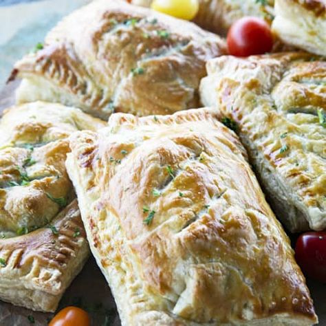 Breakfast Hot Pockets - Foodie With Family Breakfast Hot Pockets, Pocket Recipes, Hot Pocket Recipes, Breakfast Pockets, Homemade Hot Pockets, Cheesy Scrambled Eggs, Breakfast Sausage Links, Puff Pastry Filling, Measuring Ingredients