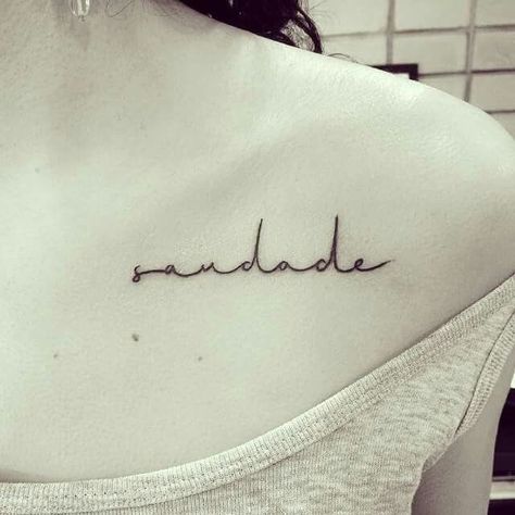 175 Amazing Portuguese Tattoo Design with Meaning, Ideas, and Celebrities 99 Saudade Meaning Tattoos, Saudade Tattoo Fonts, Saudade Tattoo, Tattoo Design With Meaning, Portuguese Tattoo, Tribute Tattoo, Diamond Tattoo Designs, Tribute Tattoos, Fonts Lettering