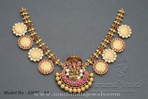 Antique Gold Coin Necklace Designs, Gold Coin Necklace Models, Gold Coin Necklace Collections. Necklace Models Gold, Necklace Designs Gold, Latest Indian Jewellery, Gold Temple Jewellery, Antique Gold Jewelry Indian, Jewellery Diamond, Gold Necklace Indian Bridal Jewelry, Gold Coin Necklace, Gold Jewelry Stores