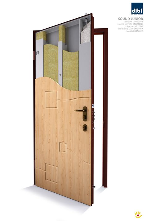 Model Sound Junior- The security door with acoustic insulation 36 dB Ruang Karaoke, Acoustic Door, Fire Rated Doors, Metal Doors Design, Modern Minimalist Bedroom, Security Doors, Wood Exterior Door, Acoustic Insulation, Doors And Floors