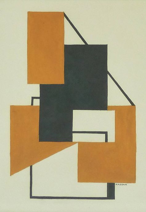 Geometric Shapes Art, Kunst Inspiration, Soyut Sanat Tabloları, Abstract Geometric Art, Tableau Art, India Ink, Mid Century Art, Geometric Art, Abstract Watercolor