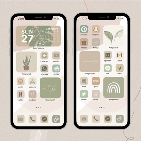 Iphone Asthetic Widgets, Iphone Display Ideas Aesthetic, Custom Phone Icons, Phone Backgrounds With Widgets, Phone Themes Beige, Iphone Asethic Layout, Aesthetic Phone Screen Layout, I Phone Theme Ideas, Ideas For Phone Themes