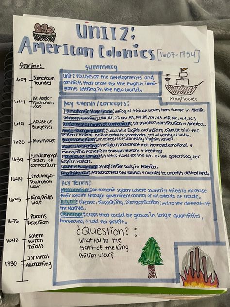 One Pager Ideas Aesthetic, High School History Projects, Ap World History Notes, Apush Notes, Shorthand Writing, Interactive Notebooks Social Studies, Ap Us History, School Study Ideas, One Pager