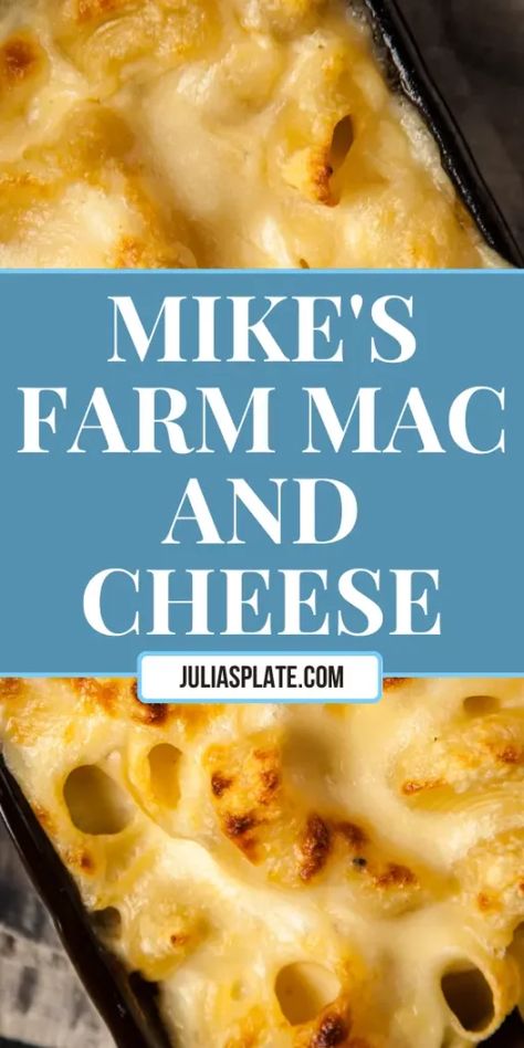 Mike's Farm Mac and Cheese Mikes Farm Mac N Cheese Recipe, Mikes Farm Mac And Cheese, American Comfort Food Recipes, Homecoming 2024, Cheese At Home, Garlic Roasted Broccoli, Cheese Homemade, Making Mac And Cheese, Baked Mac N Cheese