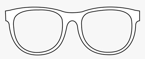 Big Glasses Drawing, Glasses Craft For Kids, Glasses Drawing Easy, Sunglass Drawing, Sunglasses Template, Glasses Template, Glasses Printable, Drawing Glasses, How To Draw Glasses