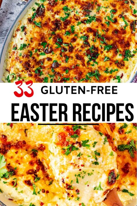 Are you looking for some great gluten free Easter recipes? Well, you've come to the right place! From main dishes to desserts, we've got everything you need to celebrate Easter without gluten. So get ready to enjoy some delicious food this Easter with these 33 Gluten Free Easter Recipes. Easter Recipes Gluten Free, Gluten Free Easter Dinner, Gluten Free Potluck, Gluten Free Brunch Recipes, Easy Easter Brunch Recipes, Gluten Free Ham, Gluten Free Casserole, Healthy Easter Recipes, Gluten Free Brunch