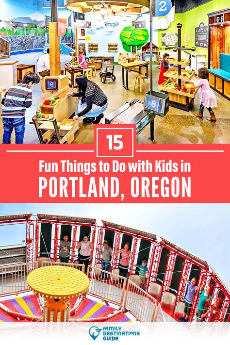 Dreaming about a family vacation to Portland, OR and looking for things to do? We’re FamilyDestinationsGuide, and we’re here to help: Discover the most fun things to do in Portland with kids - so you get memories that last a lifetime! #portland #portlandthingstodo #portlandwithkids #portlandactivities Portland Oregon With Kids, Portland Activities, Portland With Kids, Things To Do In Portland, Place To Travel, Fun Facts For Kids, Oregon Vacation, Portland Travel, Flying With Kids