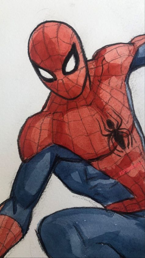 Drawing Cartoon Characters Sketches, Spiderman Sketches, Spiderman Painting, Marvel Art Drawings, Naruto Painting, Simpsons Drawings, Emoji Drawings, Spiderman Drawing, Spiderman Theme