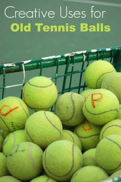 Wondering how to reuse tennis balls when they get old? Here are a few creative uses for old tennis balls that may help you use them again and again! Tennis Ball Crafts, Tennis Crafts, Thala Dhoni, Tennis Party Decorations, Creative Life Hacks, Ball Image, Candy Grams, Tennis Party, Kids Tennis