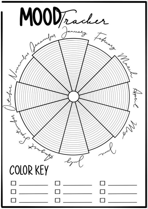 Bullet Journal Mood Tracker Ideas Mood Calendar Free Printable, Mood Year Tracker, Blank Tracker Template, Monthly Emotion Tracker, Yearly Tracker Printable, Mood Tracker To Print, Goodnotes Mood Tracker, Mood Tracker Goodnotes Template, Mood Chart Printable