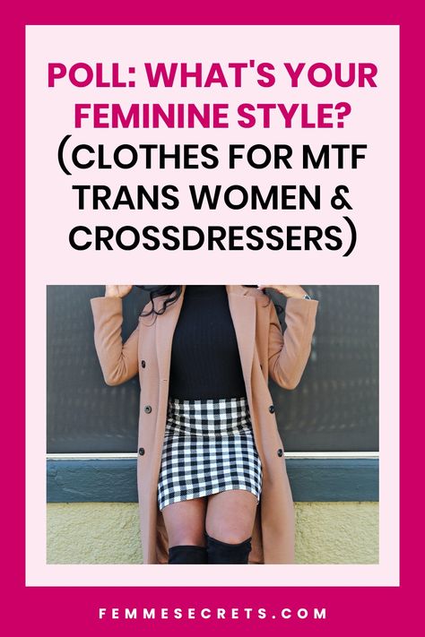 Different Feminine Aesthetics, Trans Clothing Tips Mtf, Trans Fashion Women, Transwomen Fashion, Crossplay Mtf, Trans Women Fashion, Feminine Outfits For Men, Transgirl Outfits, Trans Femme Fashion