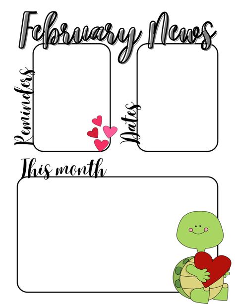 February Newsletter Preschool, Free Newsletter Templates Editable, October Newsletter Template, Daycare Newsletter, Preschool Graduation Poems, Director Board, Laundry Designs, Classroom Learning Centers, Teacher Newsletter Template