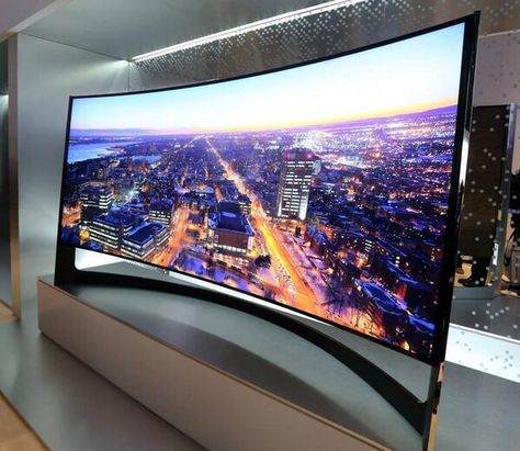 #CES2014 Round-up: Curved UHD, Bendable, and 105″ TVs Samsung Television Tv Set Up, Nouveaux Gadgets, Curved Tvs, Uhd Tv, Camera Digital, Samsung Products, Samsung Tvs, Home Cinemas, Cool Tech