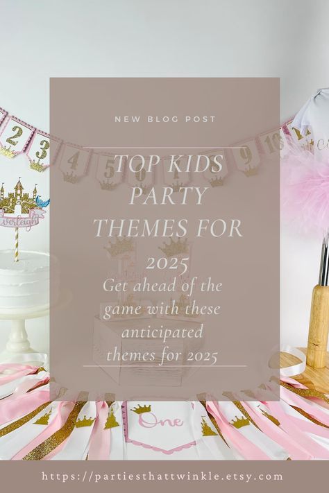 Discover the top kids' party themes for 2025 in our latest blog post! From trendy birthday party ideas to unforgettable kids' birthday themes, we cover all the upcoming party trends that will make your child’s celebration stand out. Whether you're looking for creative birthday ideas or the latest in kids' party planning, our comprehensive guide has you covered. Explore innovative themes and make your child’s birthday party unforgettable with these future trends! 2025 Birthday Trends, Where To Host A Birthday Party, Birthday Party Trends 2024, Golden Birthday Party Ideas For Kids, Trending Birthday Themes, February Birthday Themes, April Birthday Party Themes, Kid Party Themes, Unique Birthday Themes