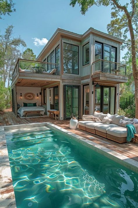 Tiny House World Gorgeous Pools, Tiny Mansion, Tiny House With Pool, Missile Silo, Luxury Tiny House, Mini Mansion, Tiny Luxury, Morden House, Alternative Homes