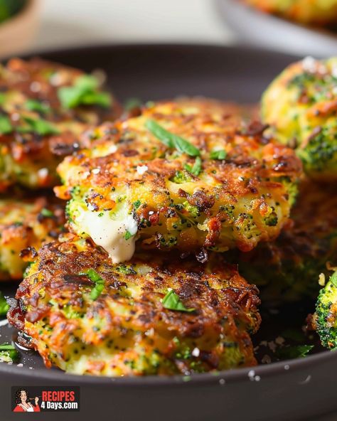 Broccoli Cheddar Fritters Broccoli Cheddar Fritters, Broccoli Fritters Recipes, Broccoli Muffins, Broccoli Fritters, Delicious Broccoli, Spicy Aioli, Salmon And Shrimp, Frozen Broccoli, Fritter Recipes