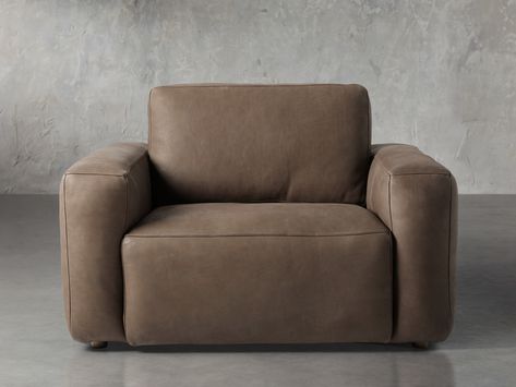 Leather swivel chair